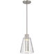 Aura LED 7.25 inch Brushed Nickel Pendant Ceiling Light