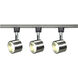 Brentwood 3 Light 120V Brushed Nickel Track Kit Ceiling Light