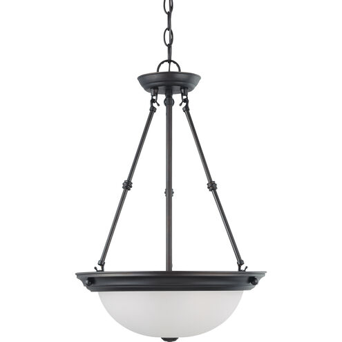 Signature 3 Light 15 inch Mahogany Bronze Pendant Ceiling Light