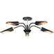 Marc 5 Light 28.5 inch Matte Black Chandelier Ceiling Light