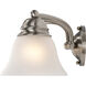 Empire 3 Light 21 inch Brushed Nickel Vanity Light Wall Light