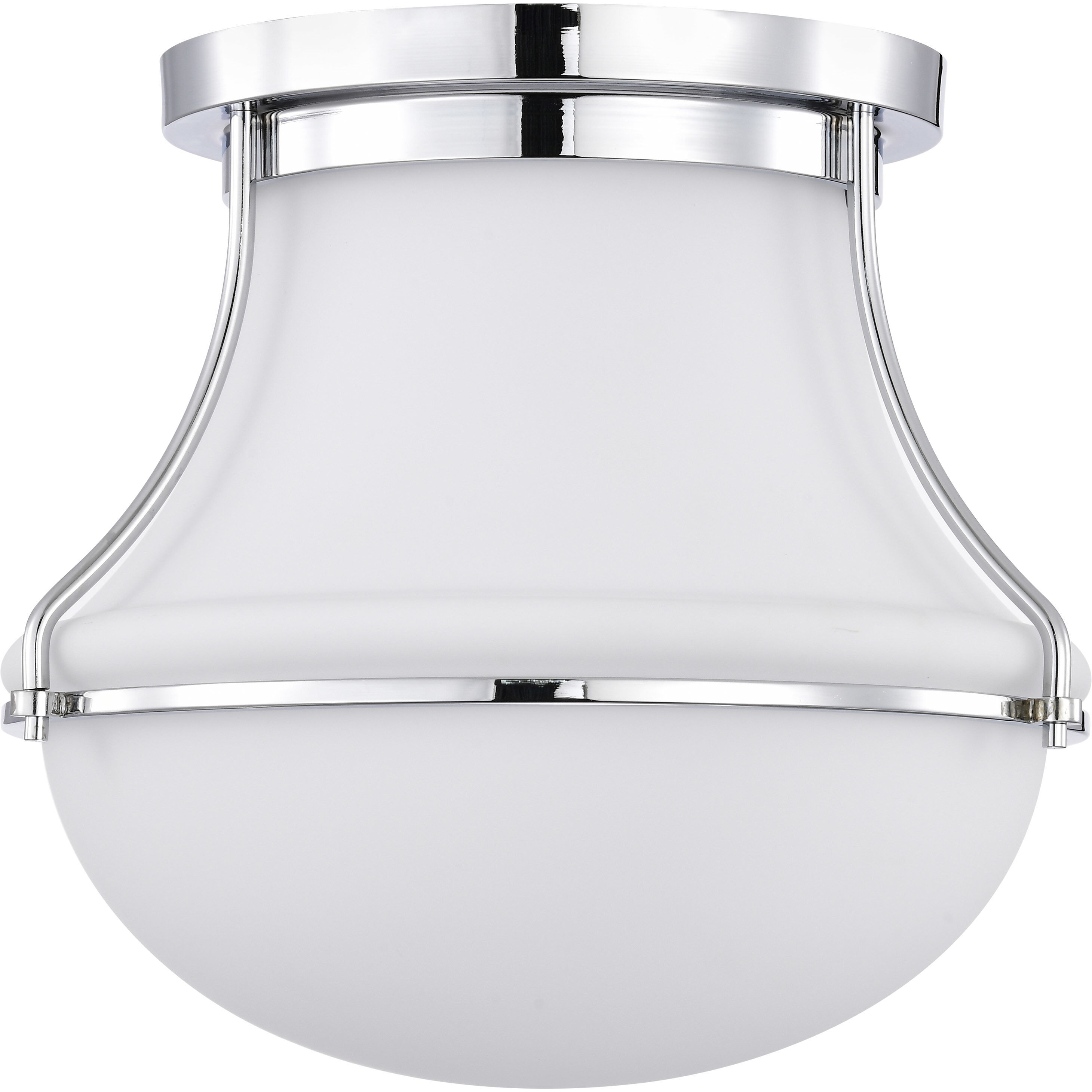Valdora 1 Light 14 inch Polished Nickel Flush Mount Ceiling Light