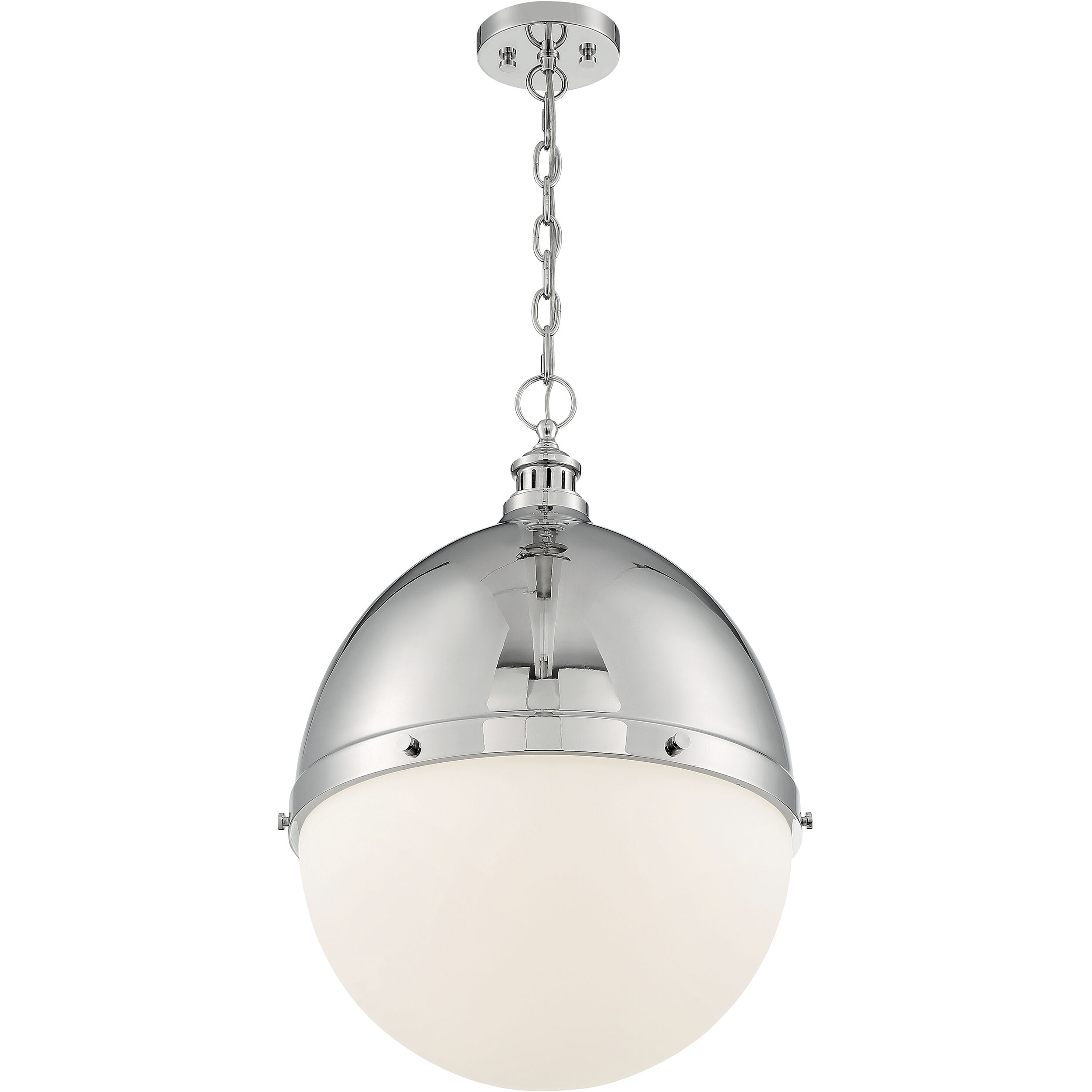 Ronan 1 Light 17.5 inch Polished Nickel Pendant Ceiling Light