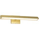 Mila LED 24 inch Vintage Brass Vanity Wall Light