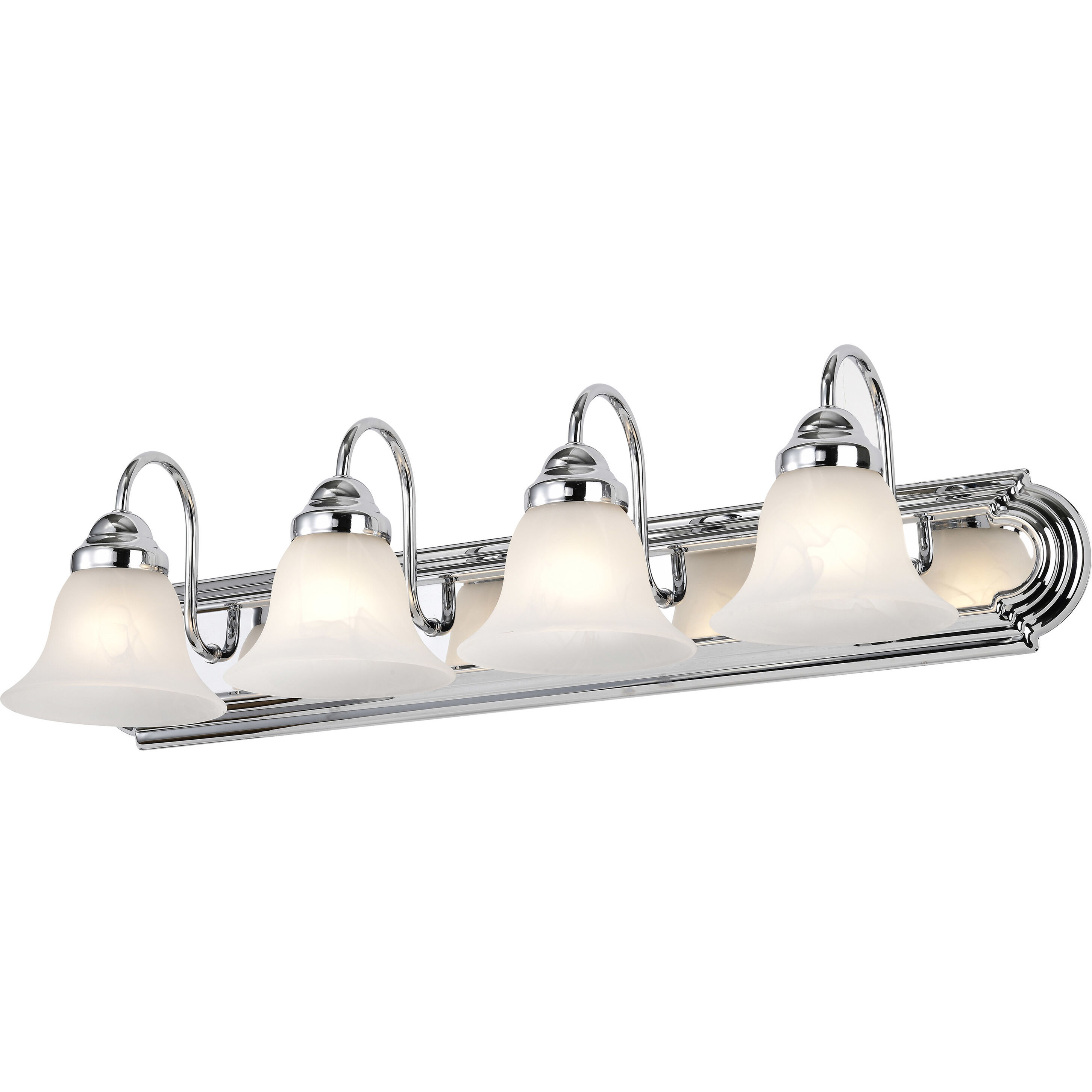 Ballerina 4 Light 30 inch Polished Chrome Vanity Light Wall Light