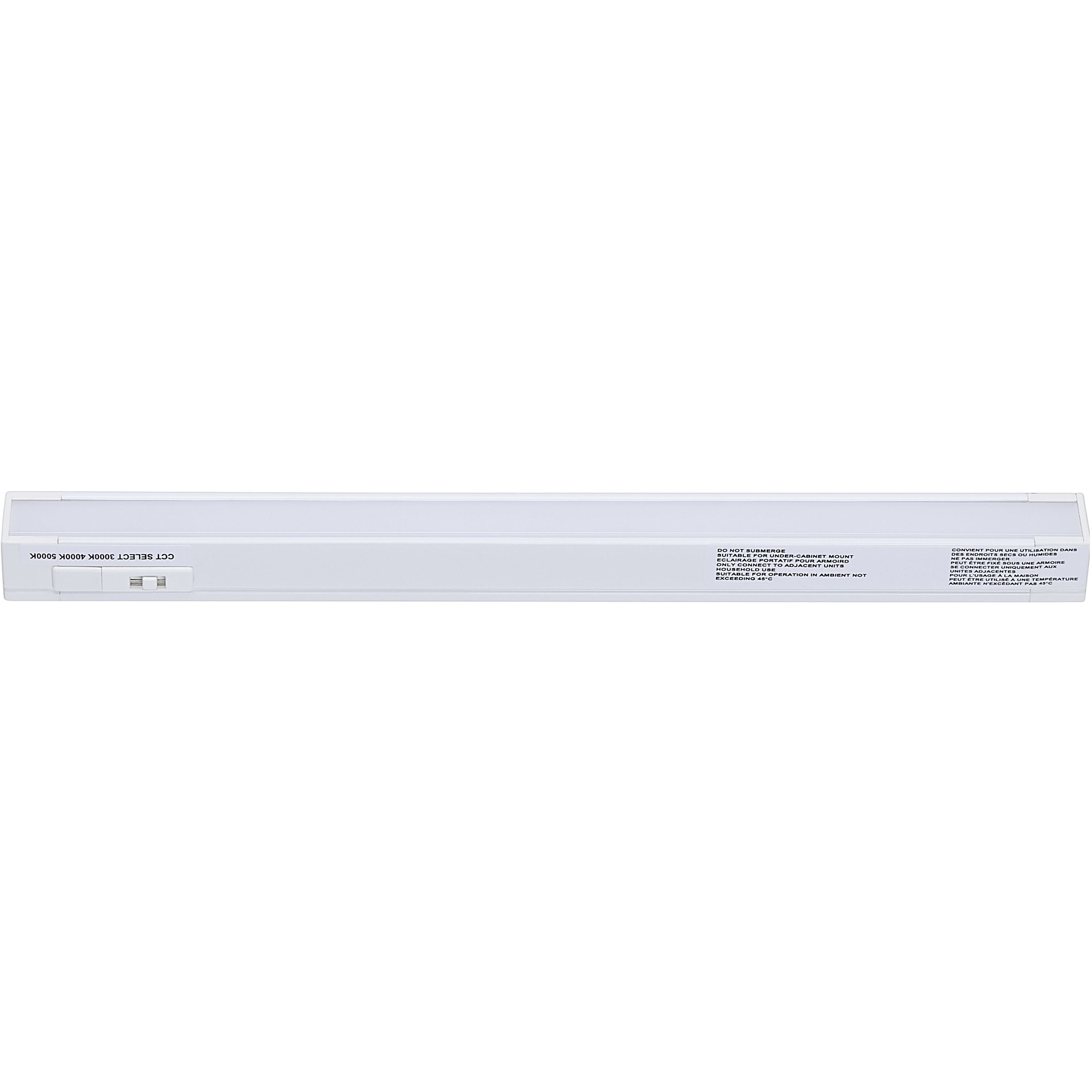 CounterQuickSlim 120 LED 10 inch White Under Cabinet & Cove