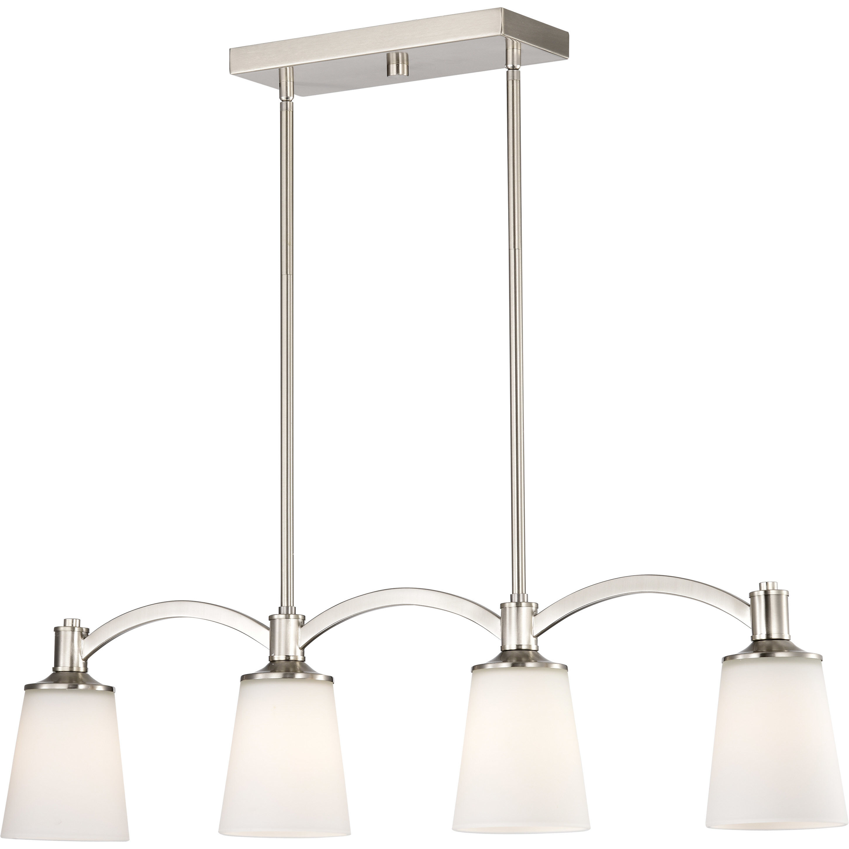 Laguna 4 Light 33 inch Brushed Nickel Island Pendant Ceiling Light
