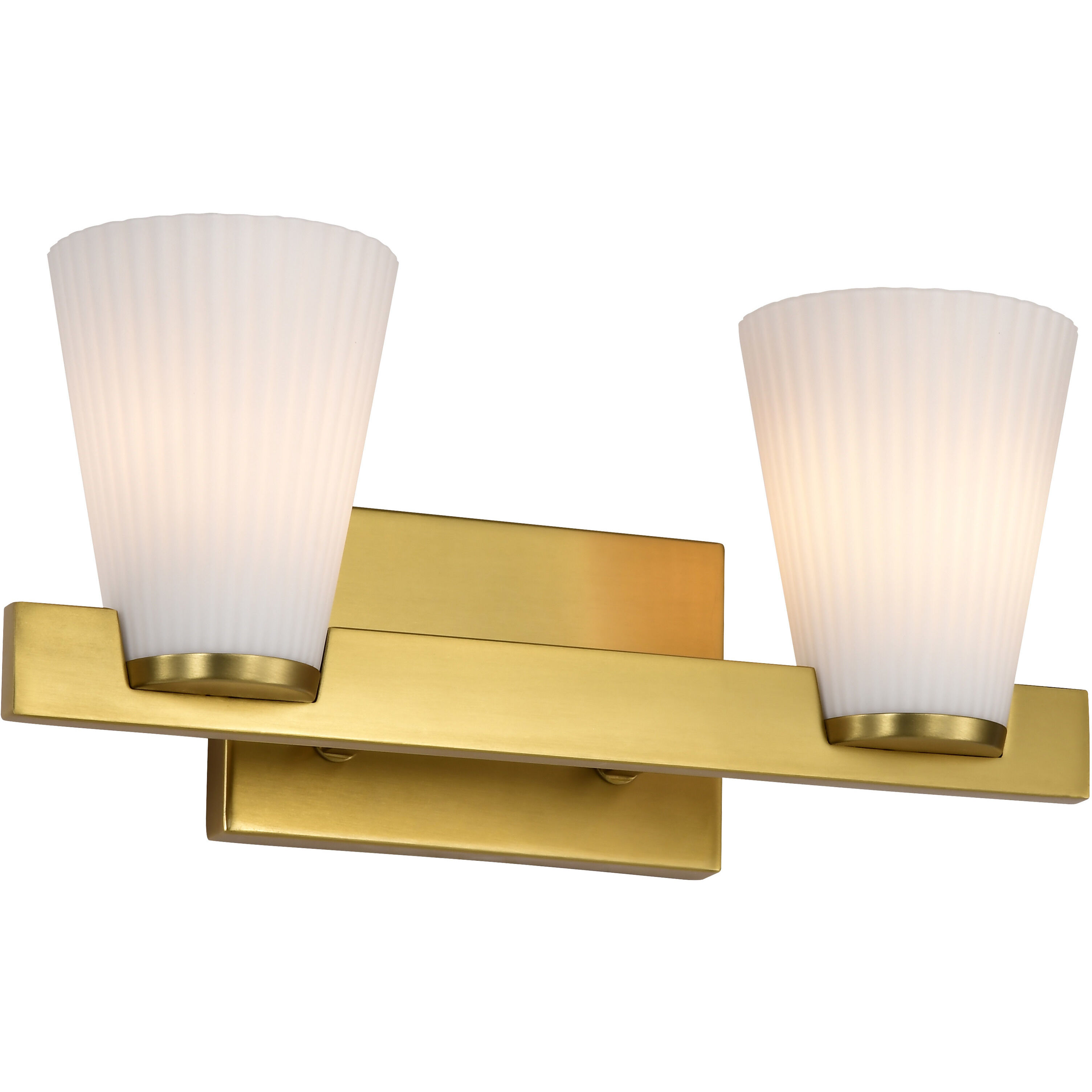 Royale 14.63 inch Burnished Brass Vanity Wall Light