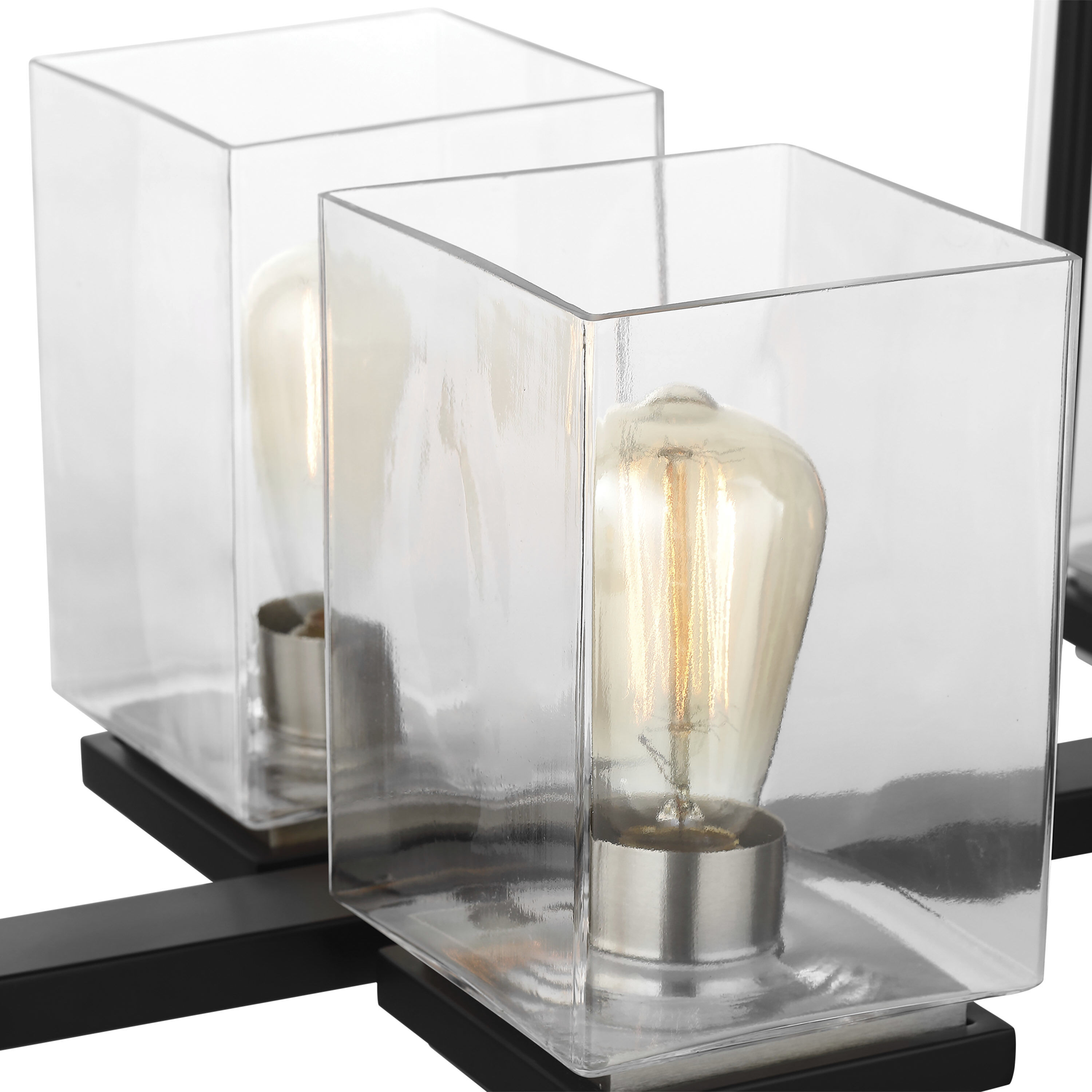 Crossroads 6 Light 30.75 inch Matte Black Island Pendant Ceiling Light