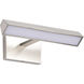 Mila LED 12.2 inch Brushed Nickel Vanity Wall Light