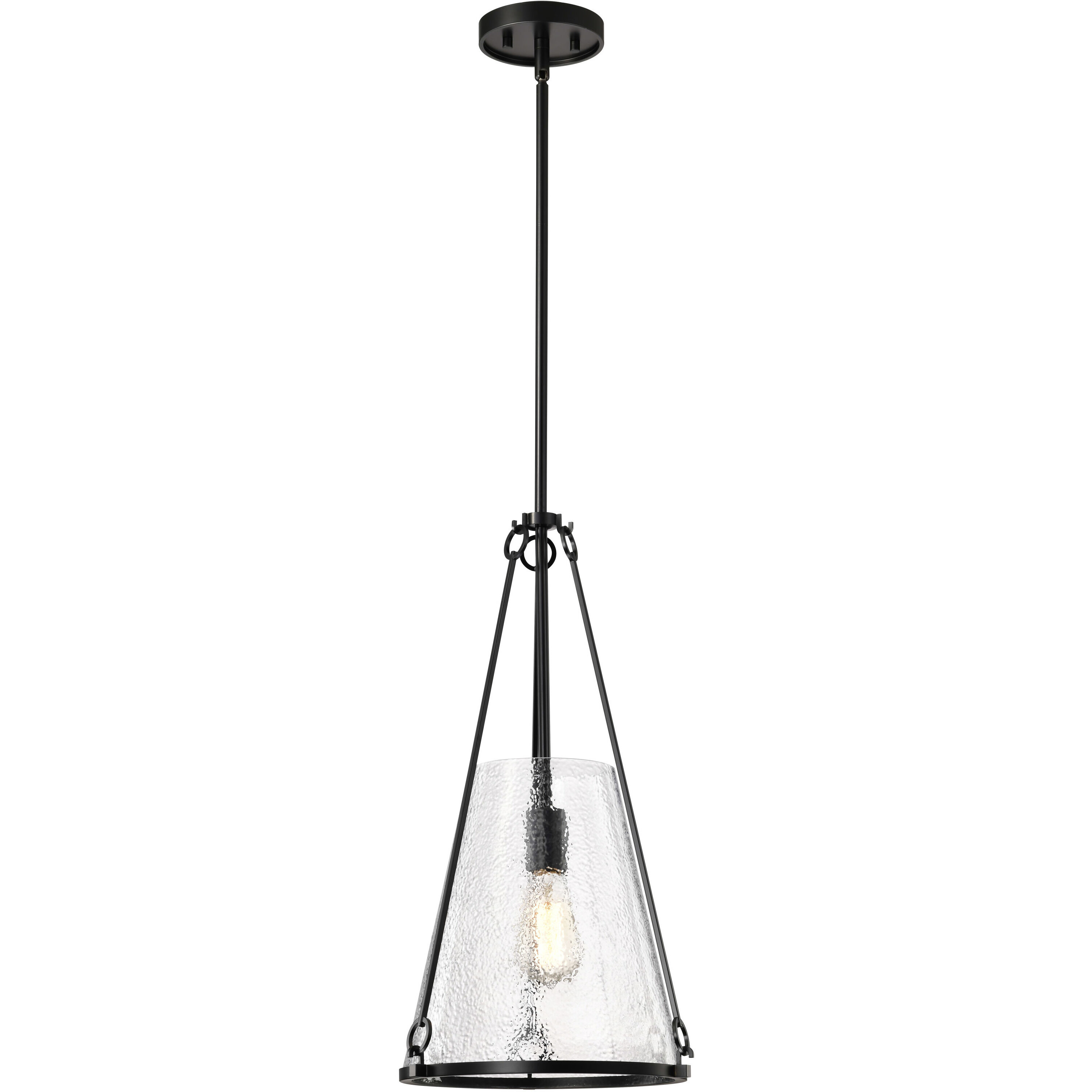 Valentine 12 inch Black Pendant Ceiling Light