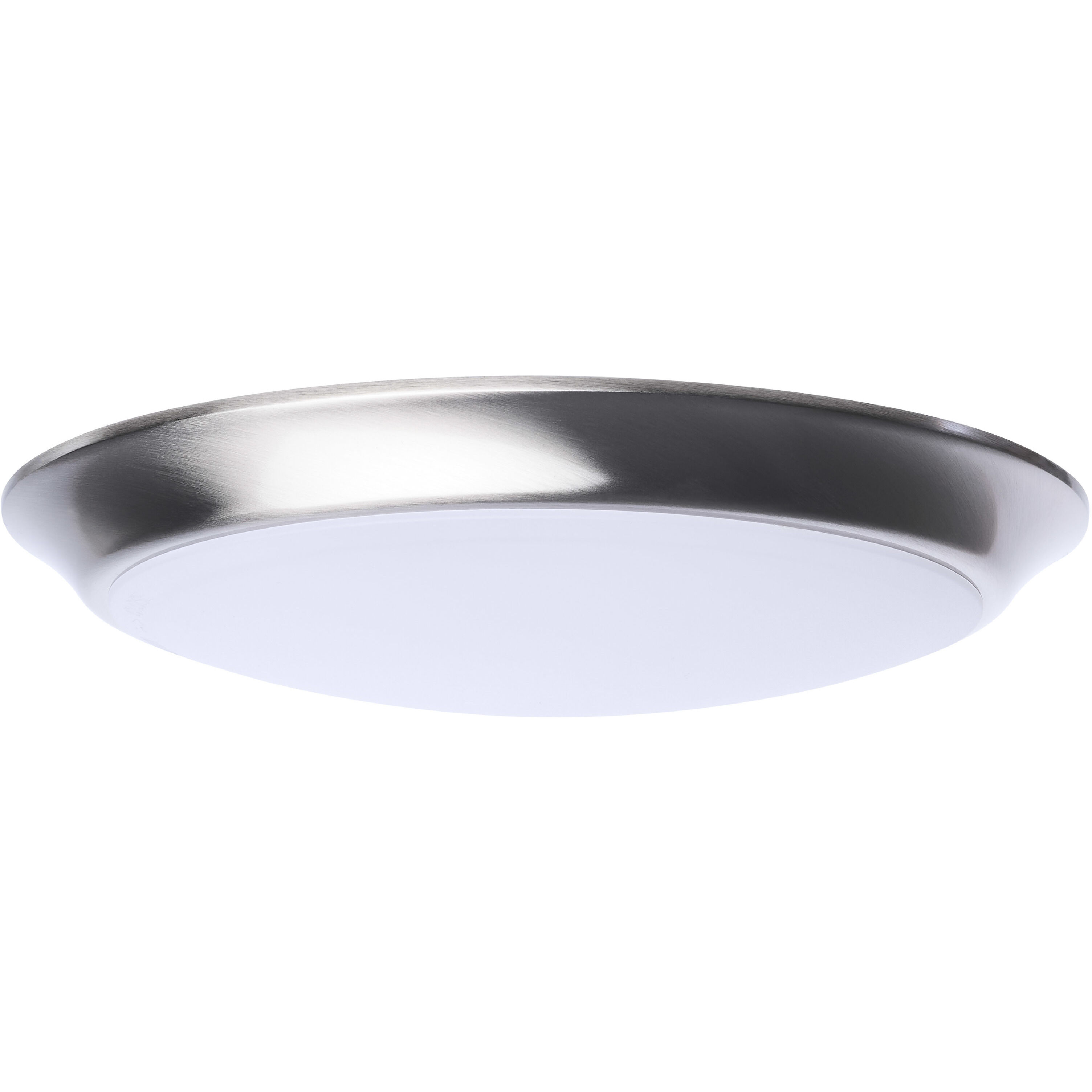 ColorQuick LED 9.49 inch Brushed Nickel Close-to-Ceiling LED Disk Ceiling Light