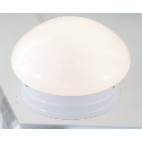 Brentwood 1 Light 8 inch White Flush Mount Ceiling Light