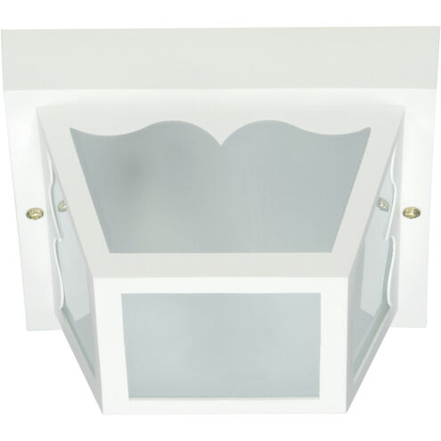 Brentwood 1 Light 8 inch White Outdoor Flush Mount