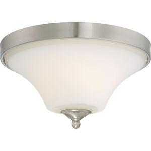 Fawn 2 Light 14 inch Brushed Nickel Flush Mount Ceiling Light