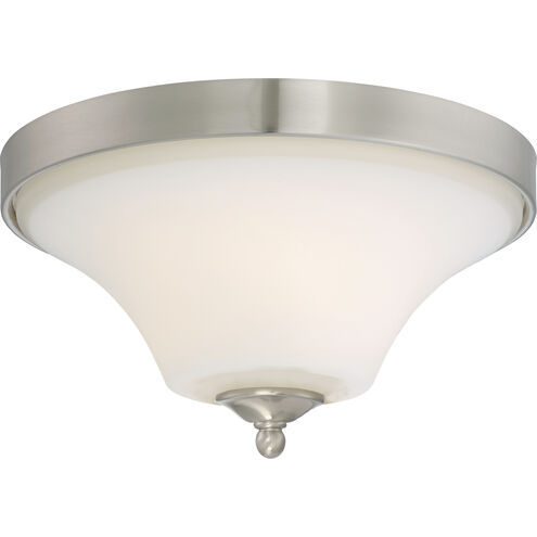 Fawn 2 Light 14.38 inch Brushed Nickel Flush Mount Ceiling Light