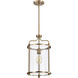 Yorktown 1 Light 10 inch Burnished Brass Pendant Ceiling Light