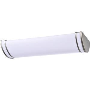 Glamour LED 12 inch Brushed Nickel Linear Flush Ceiling Light