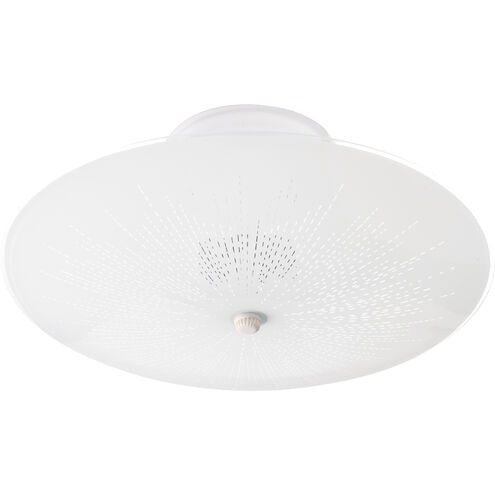 Brentwood 2 Light 12 inch White Semi Flush Mount Ceiling Light