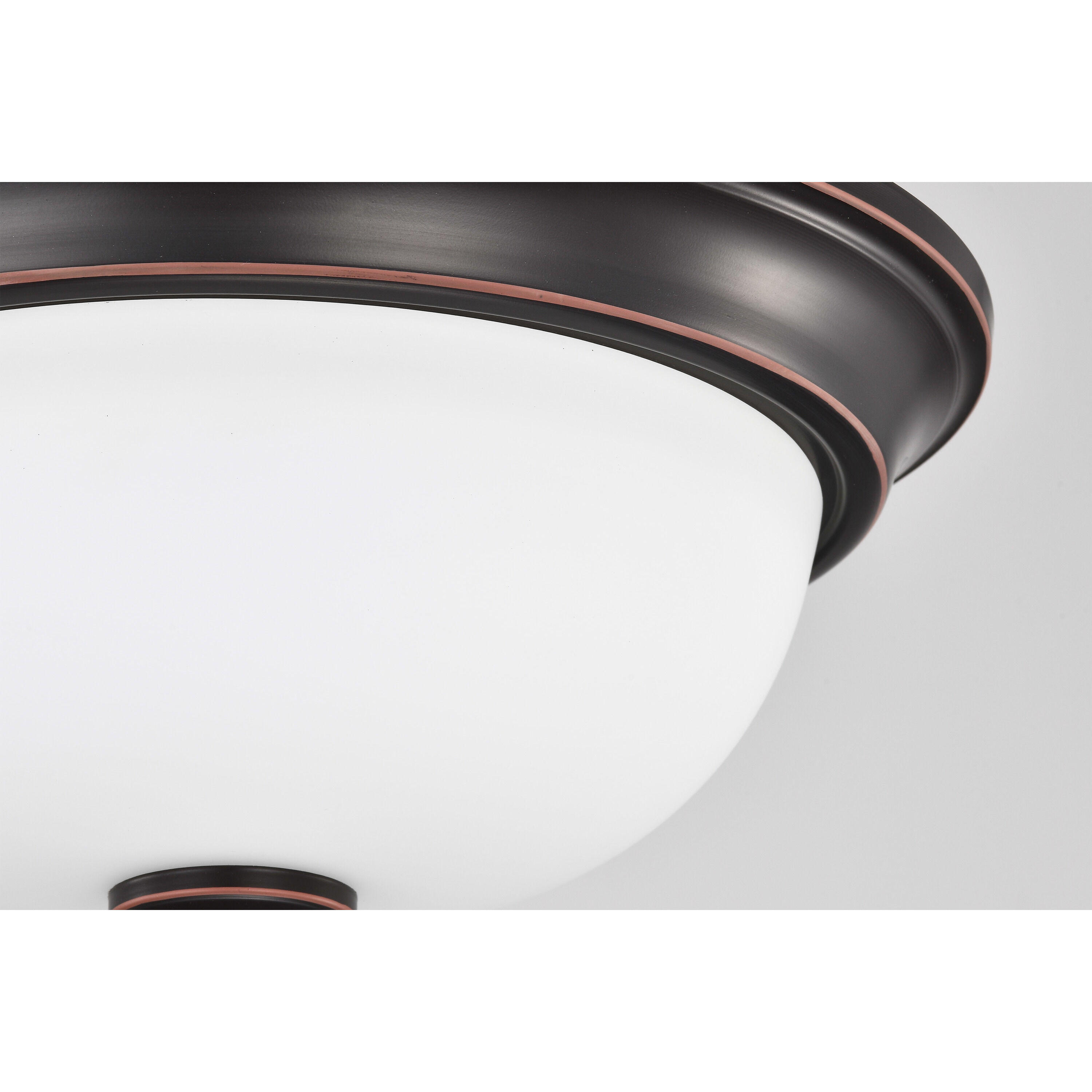 Brentwood LED 13 inch Mahogany Bronze LED Flush Mount Ceiling Light