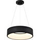 Orbit LED 17.75 inch Black Pendant Ceiling Light