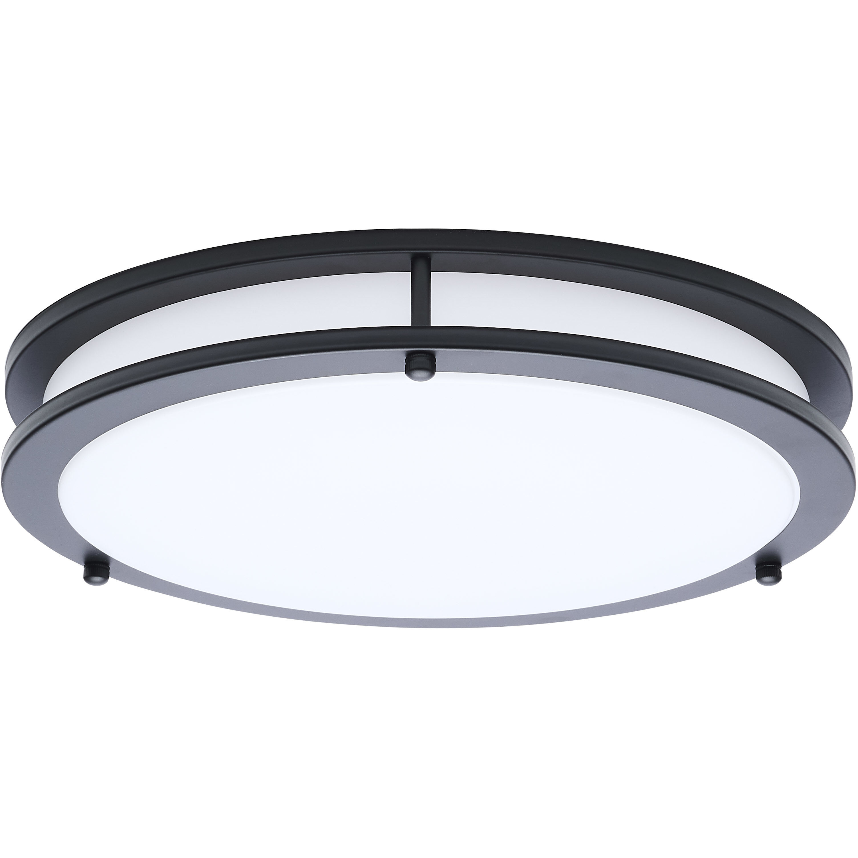 Glamour LED 12.99 inch Black Flush Mount Ceiling Light