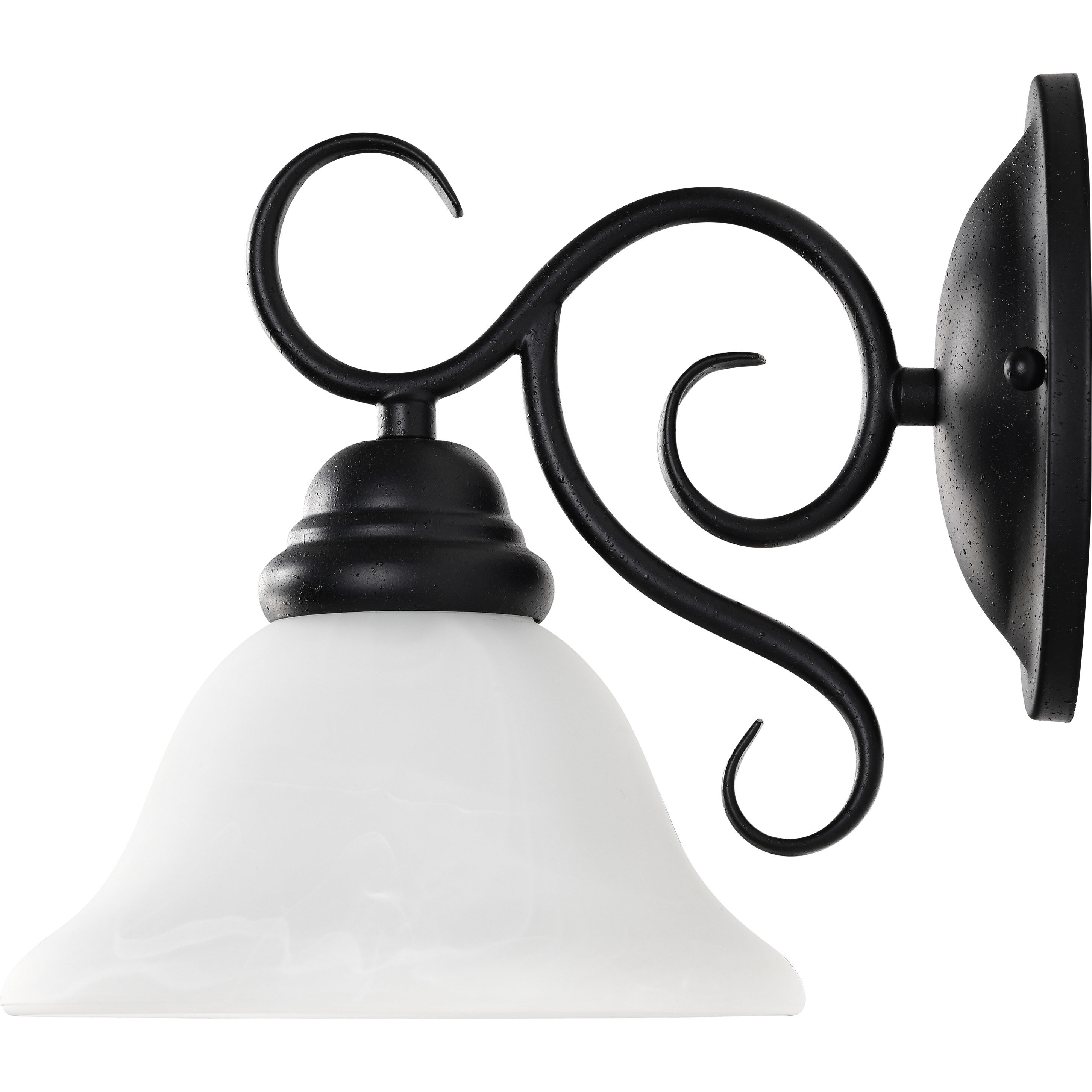 Castillo 1 Light 9 inch Textured Black Vanity Light Wall Light