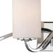 Willow 4 Light 34 inch Polished Nickel Vanity Light Wall Light