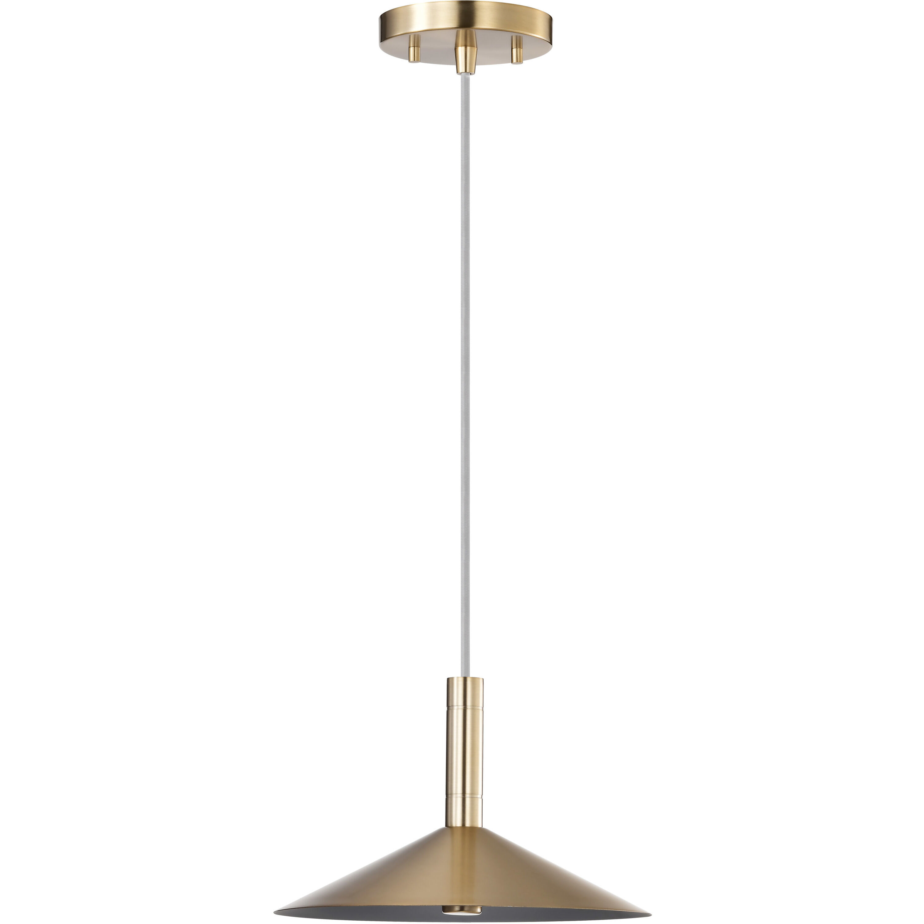 Corrine LED 9.88 inch Burnished Brass Pendant Ceiling Light