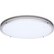 Glamour LED 23.62 inch Brushed Nickel Flush Mount Ceiling Light