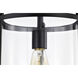 Yorktown 1 Light 10 inch Matte Black Pendant Ceiling Light