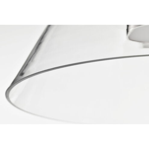 Edmond LED 13.63 inch Polished Nickel Pendant Ceiling Light