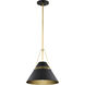 Adina 1 Light 12.75 inch Matte Black Pendant Ceiling Light