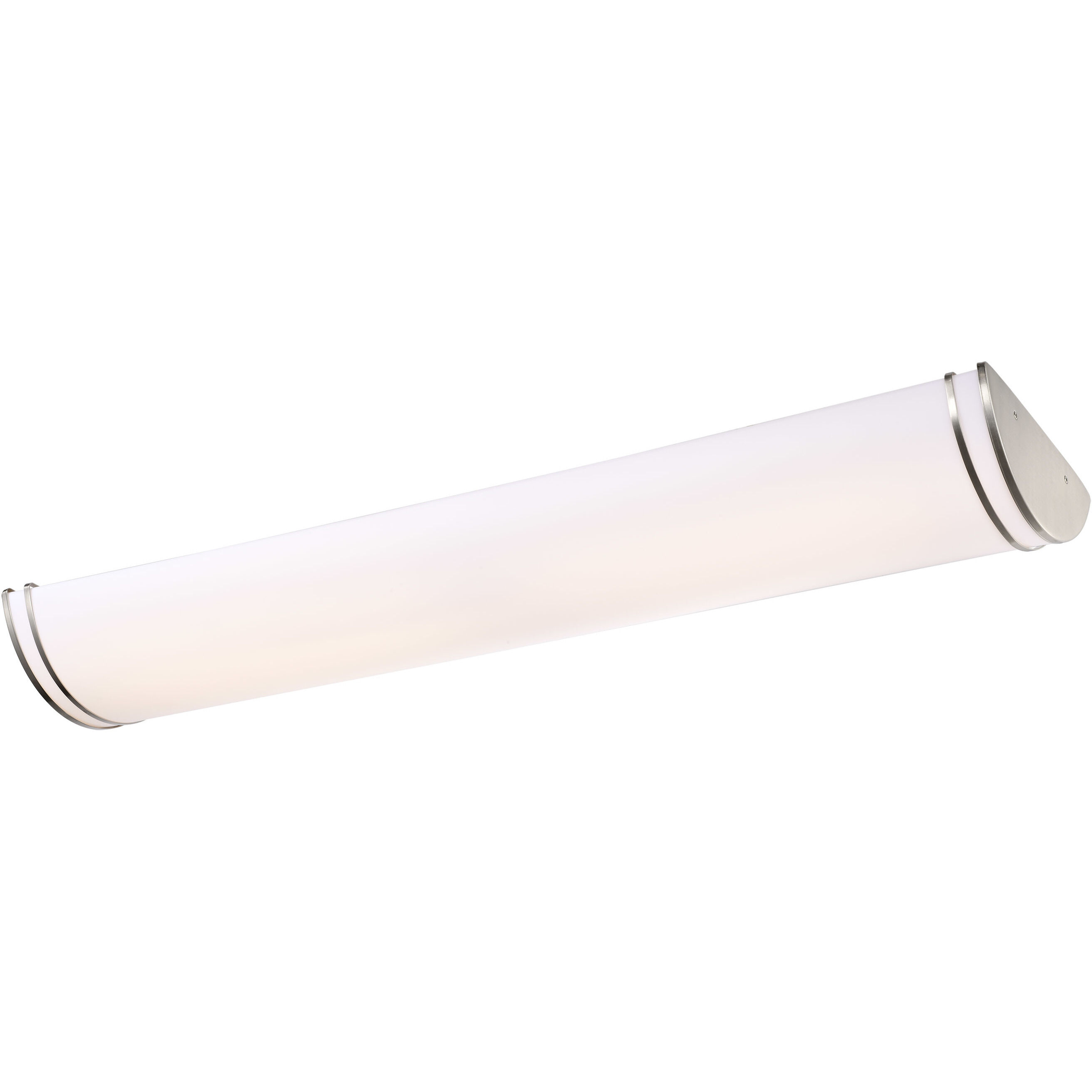 Glamour LED 12 inch Brushed Nickel Linear Flush Ceiling Light