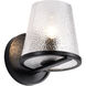 Valentine 6 inch Black Vanity Wall Light