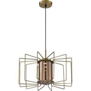 Wired LED 19.81 inch Vintage Brass Pendant Ceiling Light