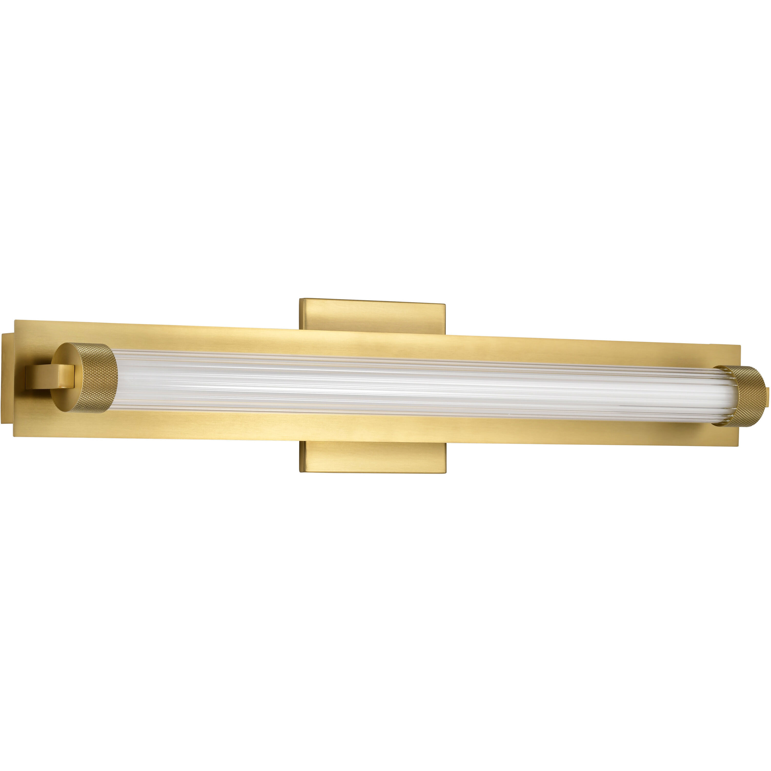 Larissa LED 23.25 inch Vintage Brass Vanity Wall Light
