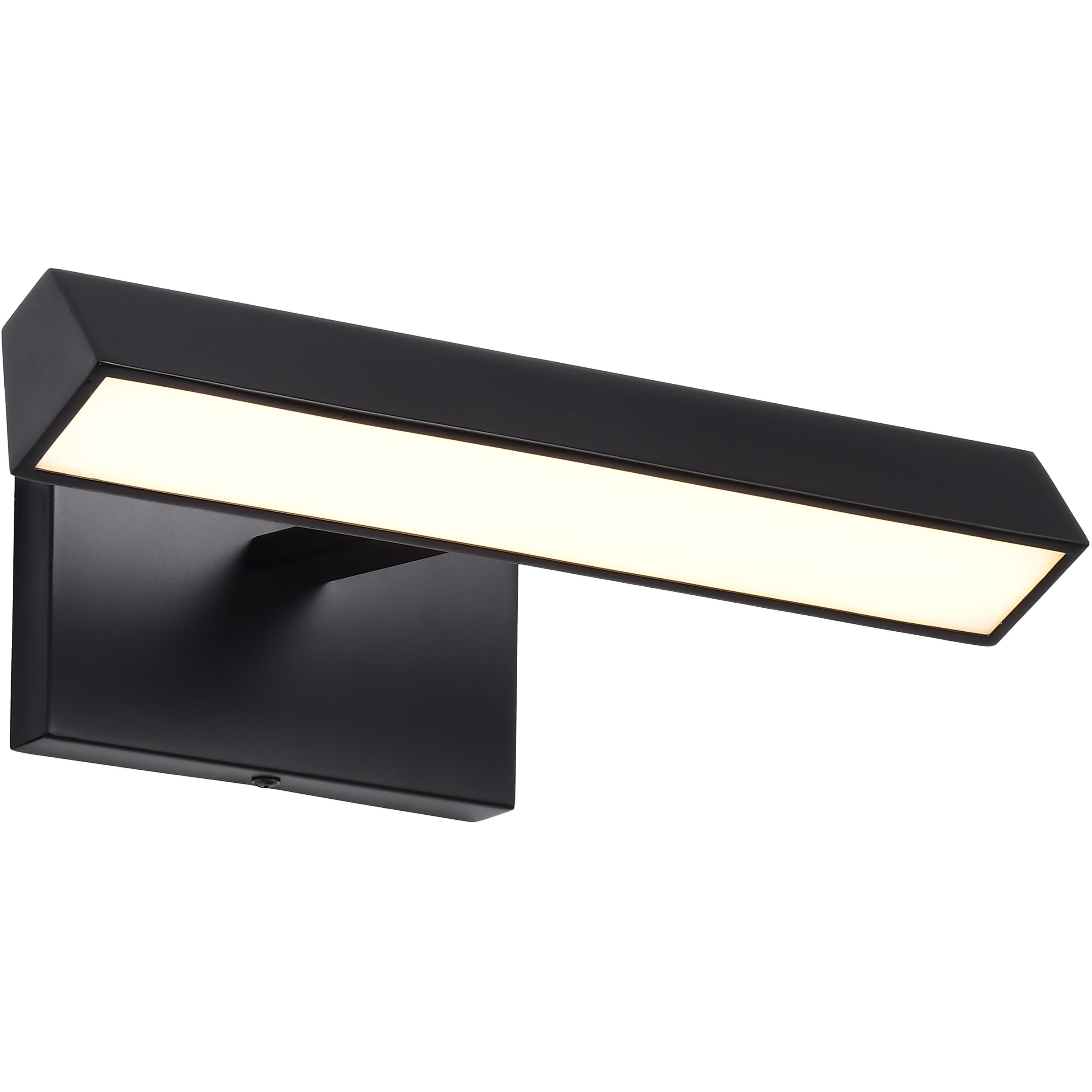 Mila LED 12.2 inch Black Vanity Wall Light