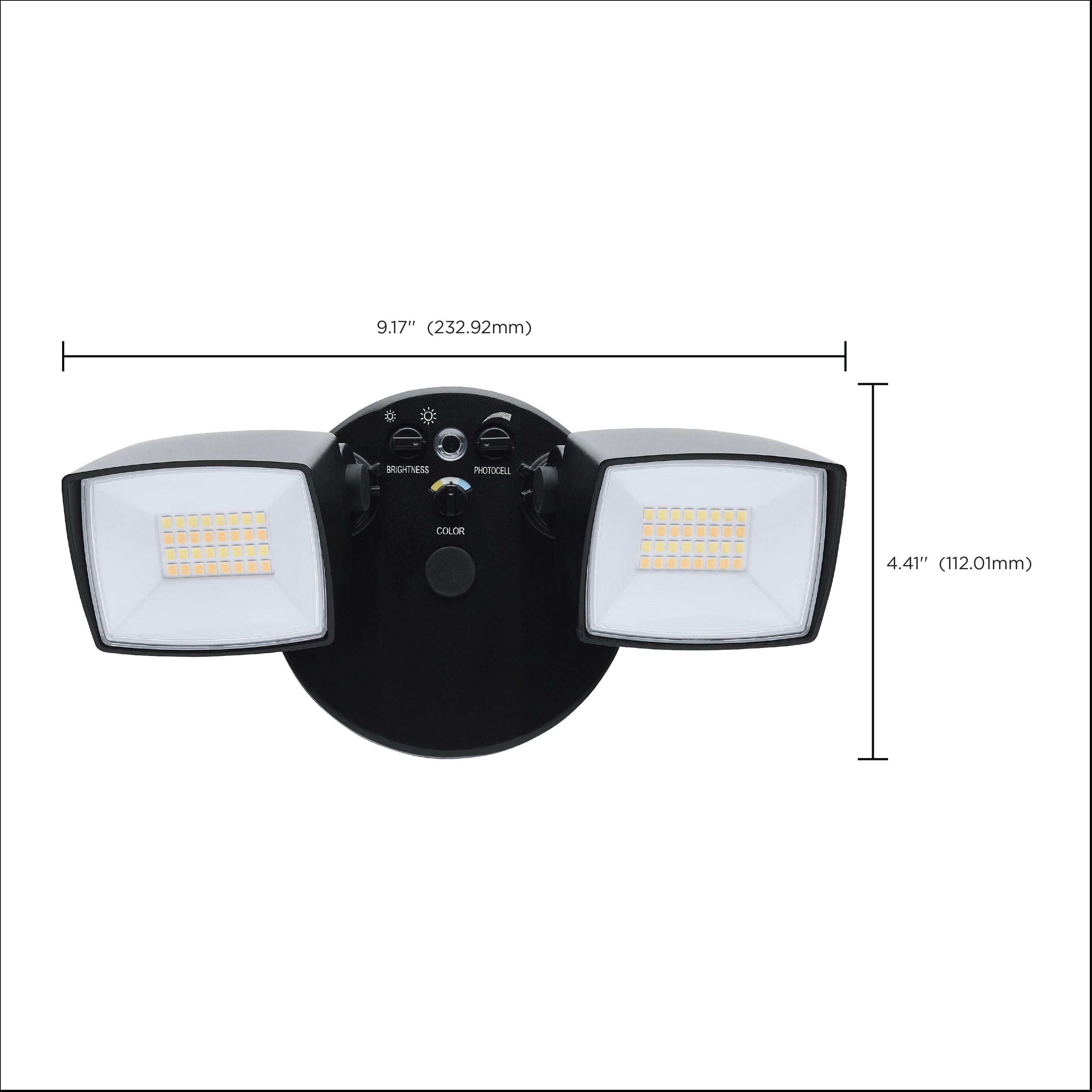 Brentwood LED 4.41 inch Black Outdoor Flood Light
