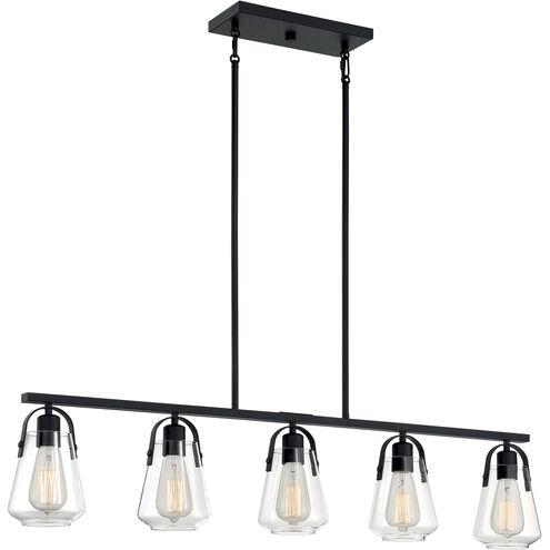 Skybridge 5 Light 5 inch Matte Black Pendant Ceiling Light