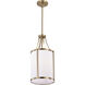 Easton 1 Light 9.75 inch Burnished Brass Pendant Ceiling Light