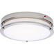 Glamour LED 13 inch Brushed Nickel Flush Ceiling Light