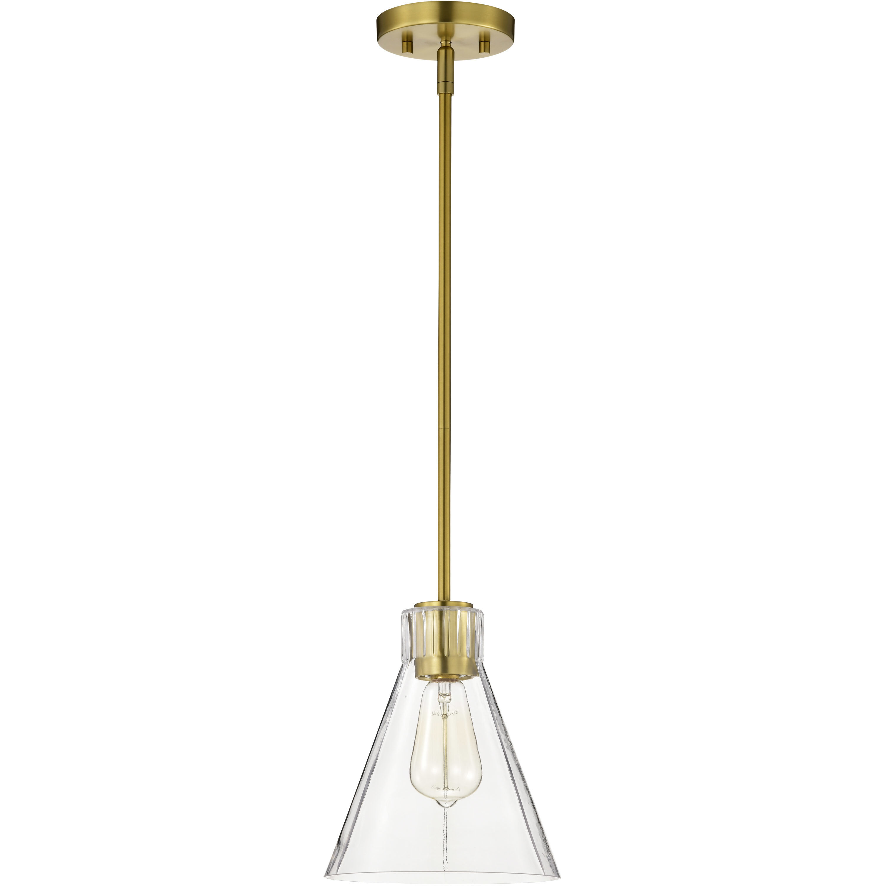 Gianna 8 inch Vintage Brass Pendant Ceiling Light