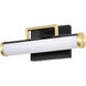 Solano LED 12 inch Matte Black Bath Vanity Light Wall Light