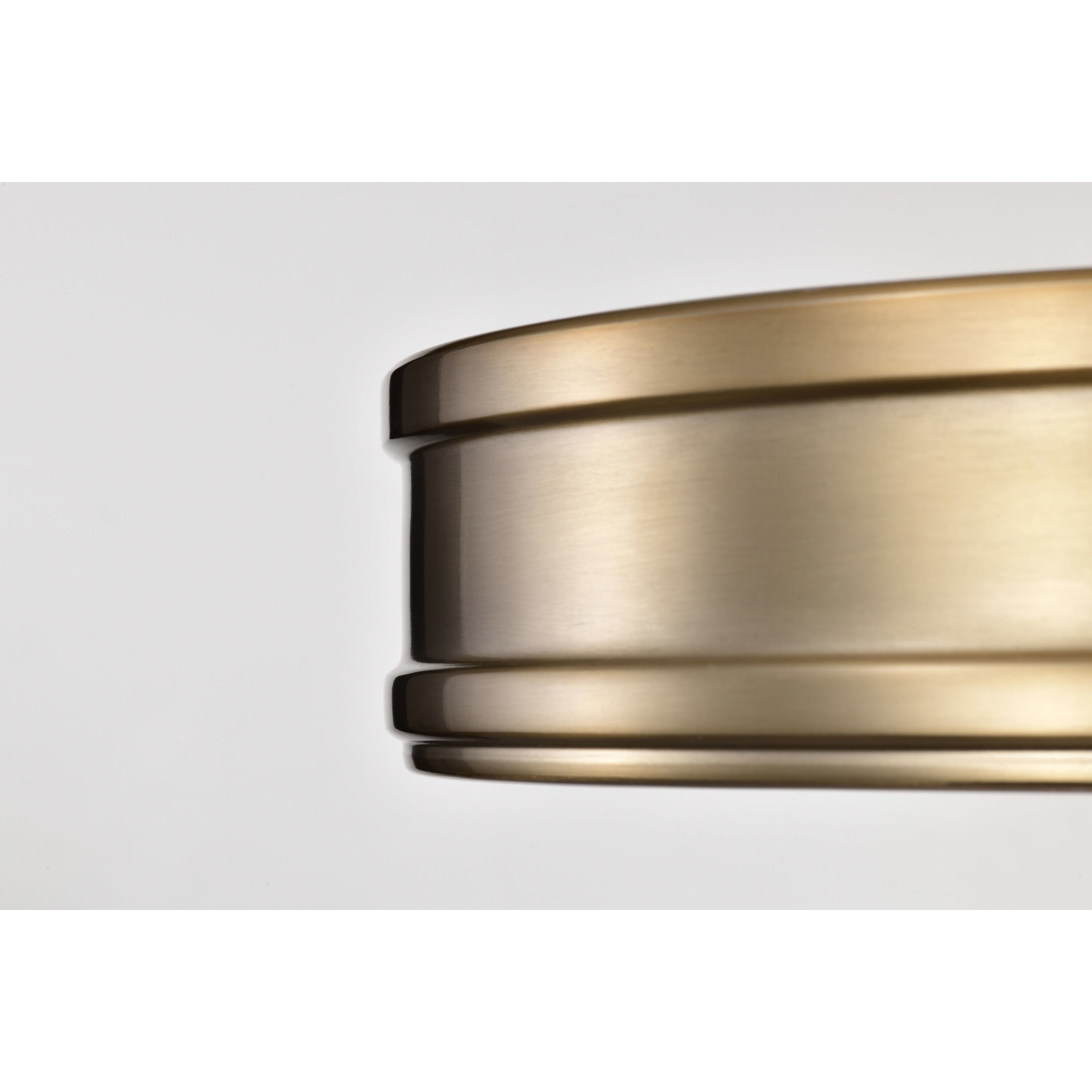 Kendall LED 14.25 inch Burnished Brass Flush Mount Ceiling Light