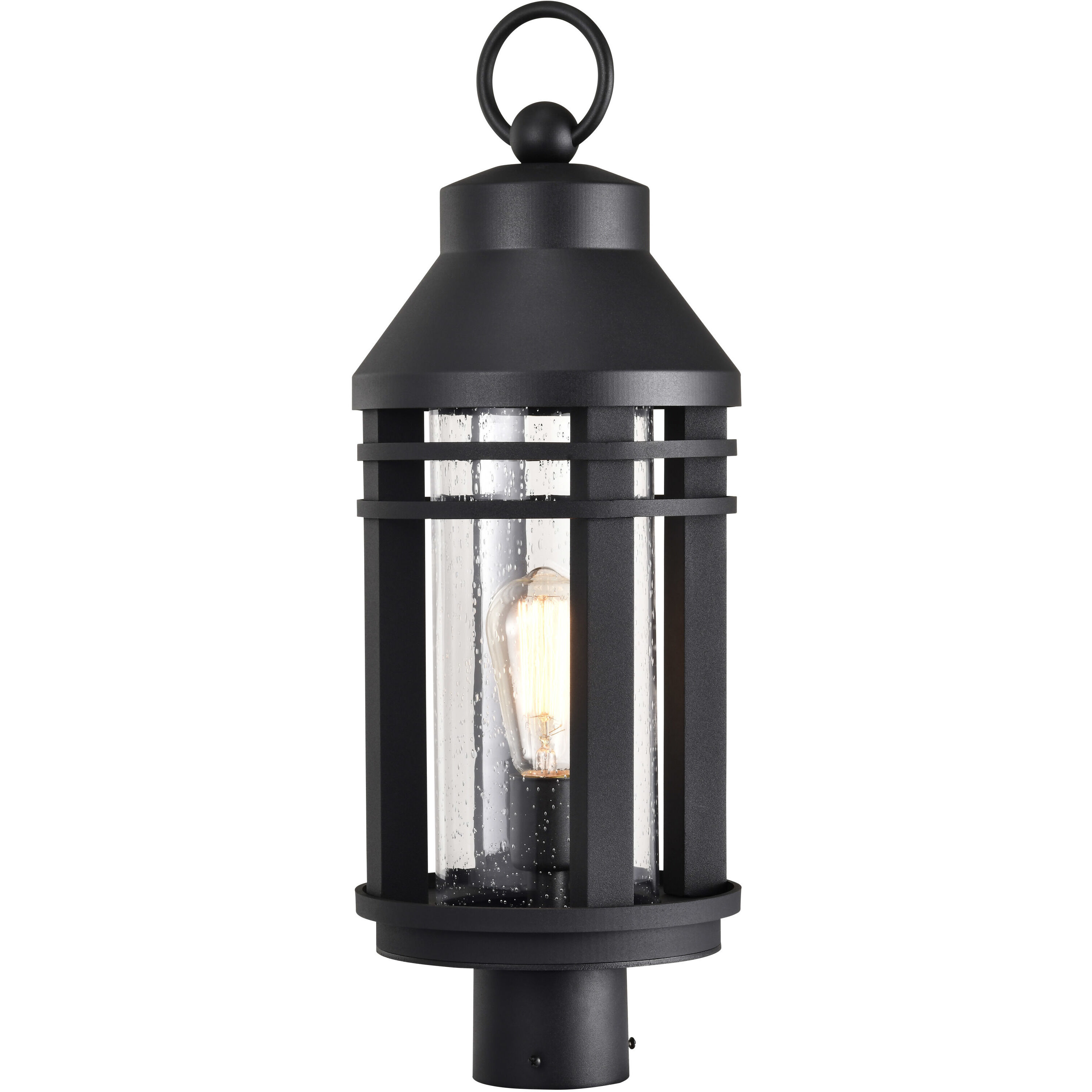 Wilton 1 Light 22.63 inch Matte Black Outdoor Post Light
