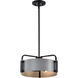 Altos 3 Light 14 inch Matte Gray Pendant Ceiling Light