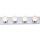 Brentwood 4 Light 24 inch Polished Chrome Bath Light Wall Light