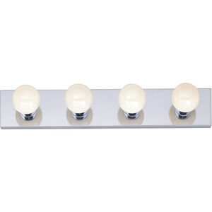 Brentwood 4 Light 24 inch Polished Chrome Bath Light Wall Light