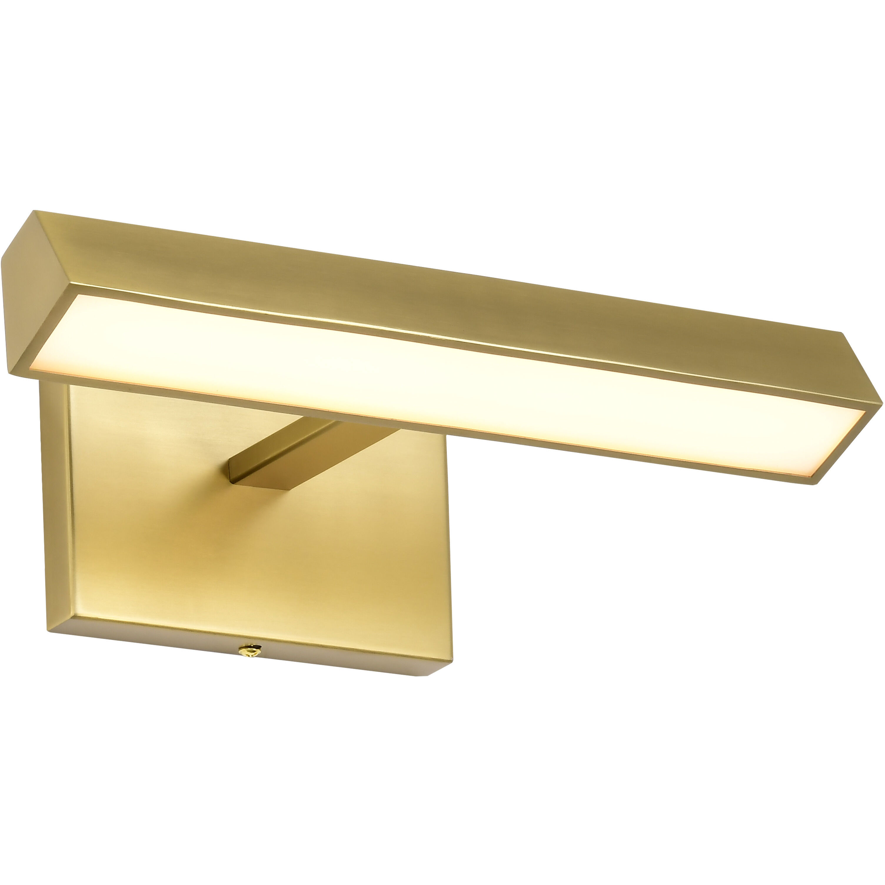 Mila LED 12.2 inch Vintage Brass Vanity Wall Light